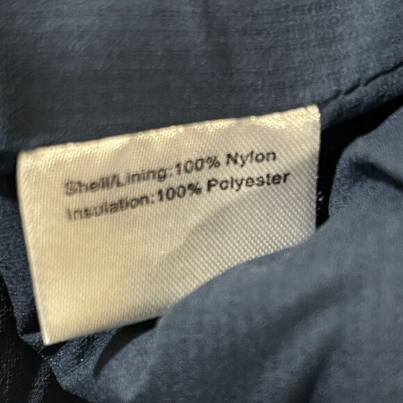 Peter Millar Vest Womens Size Large Navy Nylon Puffer Jacket Hi Neck Full Zip - Picture 4 of 8